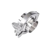 EYRMQWJPC Tuyau sanitaire Barb Tuyau raccord, 1 Jeu de Brides sanitaires for tuyaux soudés, Virole, Triple Collier de Serrage, Joint en PTFE ou Silicone, Acier Inoxydable SUS SS 304(63mmOD77.5mm)
