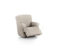 Eysa 3D Housse de canapé, Lycra, Ecru, 1 Place