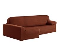 Eysa Aquiles Élastique Chaise Longue Gauche, Vue frontale, Polyester Coton, Orange, 43x37x14 cm