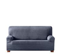 Eysa Aquiles Élastique Housse de Canapé 4 Places, Polyester Coton, Bleu, 37x29x11 cm