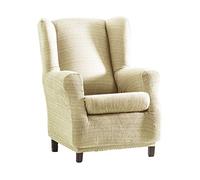 Eysa Aquiles Élastique repose-téte Housse de Fauteuil, Polyester Coton, Écru, 37x29x5 cm