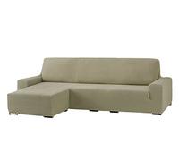 Eysa Cora Bi-Élastique Chaise Longue Bras Court Gauche, Vue frontale, Polyester Coton, Lin, 39x35x19 cm