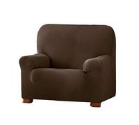 Eysa Cora Bi-Élastique Housse de Fauteuil, Polyester Coton, Marron, 36x27x9 cm