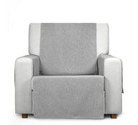 Eysa Housse de canapé 1 Place Pratique et antitache Gris Claire Design Genna