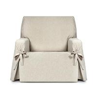 Eysa Housse de canapé avec des Rubans antitache 1 Place écru Design Genna