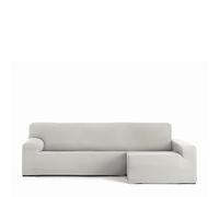 Eysa Housse de canapé bi-élastique pour Chaise Longue avec Bras Long Droite Vue de Face Couleur écru Design Harlem