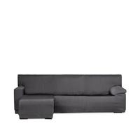 Eysa Housse de canapé en L Extensible Anthracite Bras Gauche Court Vue du Face Design Luz
