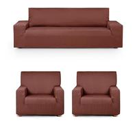 Eysa Housse de canapé Extensible Pack Trio 3 + 1 + 1 Places chaudiére Design Luz