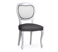 Eysa Housse de Chaise Extensible sans Dossier Anthracite Lot de 2 Design Luz