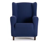 Eysa Housse de Fauteuil bi-élastique pour bergère Couleur Bleu Design Harlem