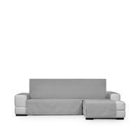 EYSA Mini Housse de canapé antitache Chaise Longue Gris Claire Bras Gauche Vue de Face Design Genna