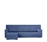 Eysa Mini Housse de canapé en L Extensible Bleu Bras Gauche Court Vue du Face Design Luz