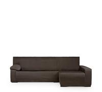 Eysa Mini Housse de canapé en L Extensible Marron Bras Droite Long Vue du Face Design Luz