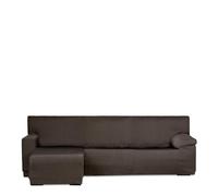 Eysa Mini Housse de canapé en L Extensible Marron Bras Gauche Court Vue du Face Design Luz