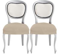 Eysa Ulises Housses de Chaise, Pack 2, Couleur 00-écru, Polyester Coton, Ecru, 33x4x22 cm (Lot de 2)