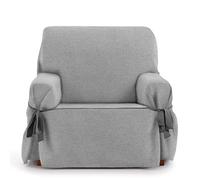 Eysa Valkiria Universal Sofa Cover with Ties 1 Seater Colour 06, Gris Clair 6