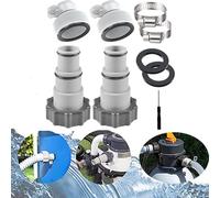 Eysbiy Adaptateur de Tuyau de Piscine, Adaptateur pour Pompe Intex Raccord pour Tuyau-Piscine de 32 et 38 mm de Diamètre (Type 2)
