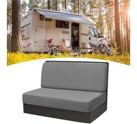 Eysbiy Housse De Coussin De Siège De Caravane, 2 Pièces (1 Set) Jacquard Housse Siege Camping Car élastiques Housse Banquette RV Housses De Canapé pour Dinette De Camping-Car (Velours, Gris Foncé)