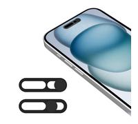EYSOFT Lot de 2 Coques pour Webcam, Coque d'appareil Photo Avant Compatible avec iPhone 15/15 Plus/15 Pro/15 Pro Max/14 Pro/14 Pro Max, protège la Vie privée et la sécurité, n'affecte Pas Le Face ID,