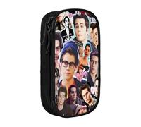 EYTFYZGL Dylan O'Brien Trousse à crayons pour étudiants - Fermeture éclair multicouche - Convient pour ordinateurs portables, stylos, calculatrices, multicolore, Style européen et américain, rétro