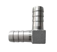 EYUANGXY Connecteur coudé à 90 ° en Forme de L en Acier Inoxydable 304, raccord cannelé for Eau, gaz, Huile, Multiple (6-40mm), 1 pièce(8mm)