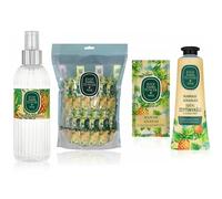 EYÜP SABRİ TUNCER Eau de Cologne Ananas Hawaïen Spray 150 ml + Lingettes rafraîchissantes ananas hawaïennes 150 ml + Crème pour les mains et le corps 50 ml