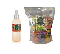 EYÜP SABRİ TUNCER Eau de Cologne Bodrum Mandarine Spray 150 ml + Lingettes Rafraîchissantes à l'Eau de Cologne, Lot de 150