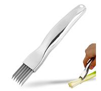 EYVRPAU,1 pièce,2024 Nouvelle Version,Wellenschneider,Zerkleinerung Cutter,Gadget,Trancheur à oignons Verts en Acier Inoxydable,pour légumes et fruits,silk the knife,Haushalt
