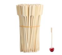 EYVRPAU 100 Pièces Piques à Cocktail en Bambou Brochettes en Bois Bâtonnets Apéritif pour Fruits Antipasti Grillades et Petites Bouchées (12cm)
