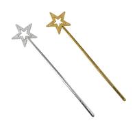EYVRPAU 2 pièces Baguettes De Princesse, Baguette De Fée Pour Enfants, Baguette Magique Fille éToile Pailletée, Baguette Magique Fée En Cristal, Baguette Magique Pour Noël Costume Cosplay Décoration
