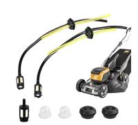 EYVRPAU 7 Pièces Universel Tuyaux D'essence Avec Filtre,Kit Filtre à Essence,Tuyau de Carburant Pour Débroussailleuse,Filtre et Poire d'Amorçage,Pour Tondeuse,Carburateur (3.5MM Innendurchmesser)