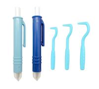 EYVRPAU Lot de 3 Crochets Tire-Tiques et 2 Pinces à Tiques - Outils d'Extraction de Tiques Faciles et Sûrs pour Toutes Tailles - Pour Chiens, Chats, Humains, Enfants et Animaux de Compagnie