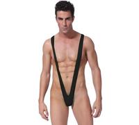 EYVRPAU Maillots Strings bain Alternative Party Wear Bikini Hommes Cordes Noir