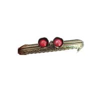EYZJQSTUV Armatures métalliques à Fermoir à Pression, Fermoir carré en Dentelle, 5 pièces, 8.5cm, tête de Lotus, Cadre Sac à Main métal, poignée Multicolore(Red)