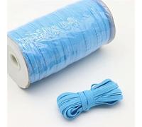 EYZJQSTUV Bandes élastiques Larges Plates, Bande Élastique 6mm 5m-150m Multicolore(Light Blue,150m Whole Volume)