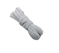 EYZJQSTUV Bandes élastiques Larges Plates, Bande élastique Multicolore de 6 mm, Longueurs Multiples 5 à 150 m, for la Couture et l'usage Domestique(White,10m)