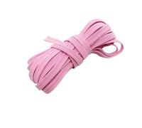 EYZJQSTUV Bandes élastiques Larges Plates, Bande élastique Multicolore de 6 mm, Longueurs Multiples 5 à 150 m, for la Couture et l'usage Domestique(Light Pink,40m)