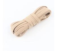 EYZJQSTUV Bandes élastiques Larges Plates, Masque Bande Élastique Polyester 5m 6mm Diamètre Multicolore for Couture DIY(Khak 5m)