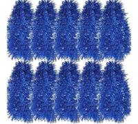 EYZJQSTUV Guirlandes en lamelles métalliques, Guirlande De Guirlandes Multicolore 15m À 75m Paquet 10 20 50 Rouleaux(Blue,15m- (10Rolls))