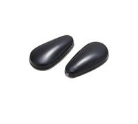 EYZJQSTUV Plaquettes nasales en silicone pour lunettes Lot de 10 plaquettes nasales adhésives en silicone multicolores for lunettes, 14,5 x 7, mm(Balck)