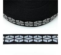 EYZJQSTUV Ruban réfléchissant en nylon, Ruban réfléchissant gros-grain 2 yards 20mm multicolore for l'artisanat de couture bricolage(Color-02)