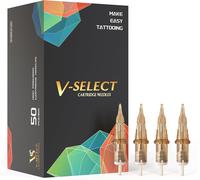 Ez Aiguilles Pour Cartouches De Tatouage Assorties - 50pièces #10 Mixte (7rm 9rm 11rm 13rm 15rm) Bugpin Curved/Round Magnum Aiguilles De Tatouage Pour Machine À Tatouer - V Select