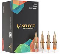 Ez Aiguilles Pour Cartouches De Tatouage Assorties - 50pièces #10 Mixte (7rm 9rm 11rm 13rm 15rm) Bugpin Curved/Round Magnum Aiguilles De Tatouage Pour Machine À Tatouer - V Select