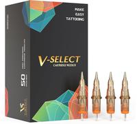 Ez Aiguilles Pour Cartouches De Tatouage Assorties - 50pièces #10 Mixte (7rm 9rm 11rm 13rm 15rm) Bugpin Curved/Round Magnum Aiguilles De Tatouage Pour Machine À Tatouer - V Select