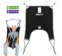 EZ Assistive Sangle de levage patient à jambes séparées avec soutien lombaire, sangle de transfert et de positionnement, capacité de charge 227 kg (Noir, Petit)