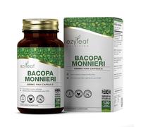 EZ Bacopa Monnieri 500 mg Supplément de Bacopa Haute teneur (50% Bacosides) | 120 Capsules | Gelule de Poudre Ayurveda Brahmi | Vegan Sans OGM Sans Allergène Sans Gluten | Fabriqué au Royaume-Uni