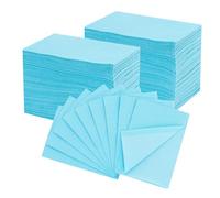 EZ Bavoirs Dentaires Jetables 33cmx45cm - 250pièces Drap de Tatouage Imperméable 3 Plis pour le Salon de Manucure, Fournitures pour Techniciens de l'ongle (Bleu)