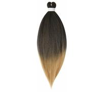EZ Braid Extensions de tresses pré-étirées de 66 cm, lot de 3, texture yaki douce, professionnelle, sans démangeaisons, à fixer à l'eau chaude synthétiques (T4-27#, 26inch（8pack/set）)