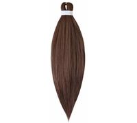 EZ Braid Extensions de tresses pré-étirées de 66 cm, lot de 3, texture yaki douce, professionnelle, sans démangeaisons, à fixer à l'eau chaude synthétiques (30#, 26inch（3pack/set）)