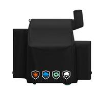 EZ-DONGTENG Housse de protection robuste 600D pour barbecue Wi-Fi Green Mountain Daniel Boone Prime et modèle de rebord de gril Green Mountain, imperméable et résistante à la décoloration